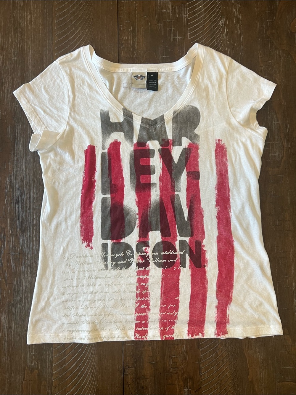 2012 Harley-Davidson Women’s XL Graphic Tee Genuine MotorClothes Founders